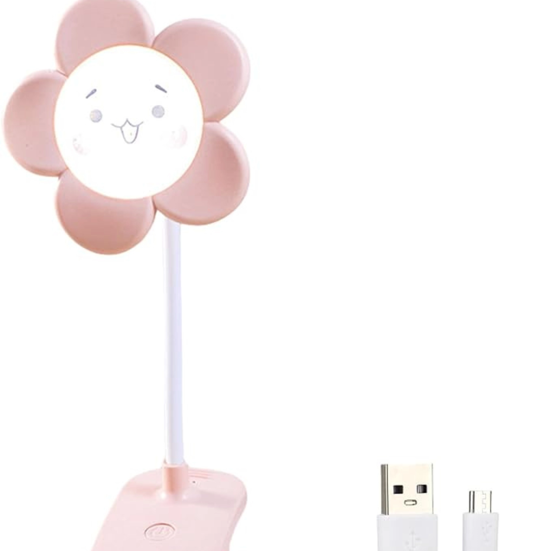 Настольная лампа Цветочек розовый недорого
