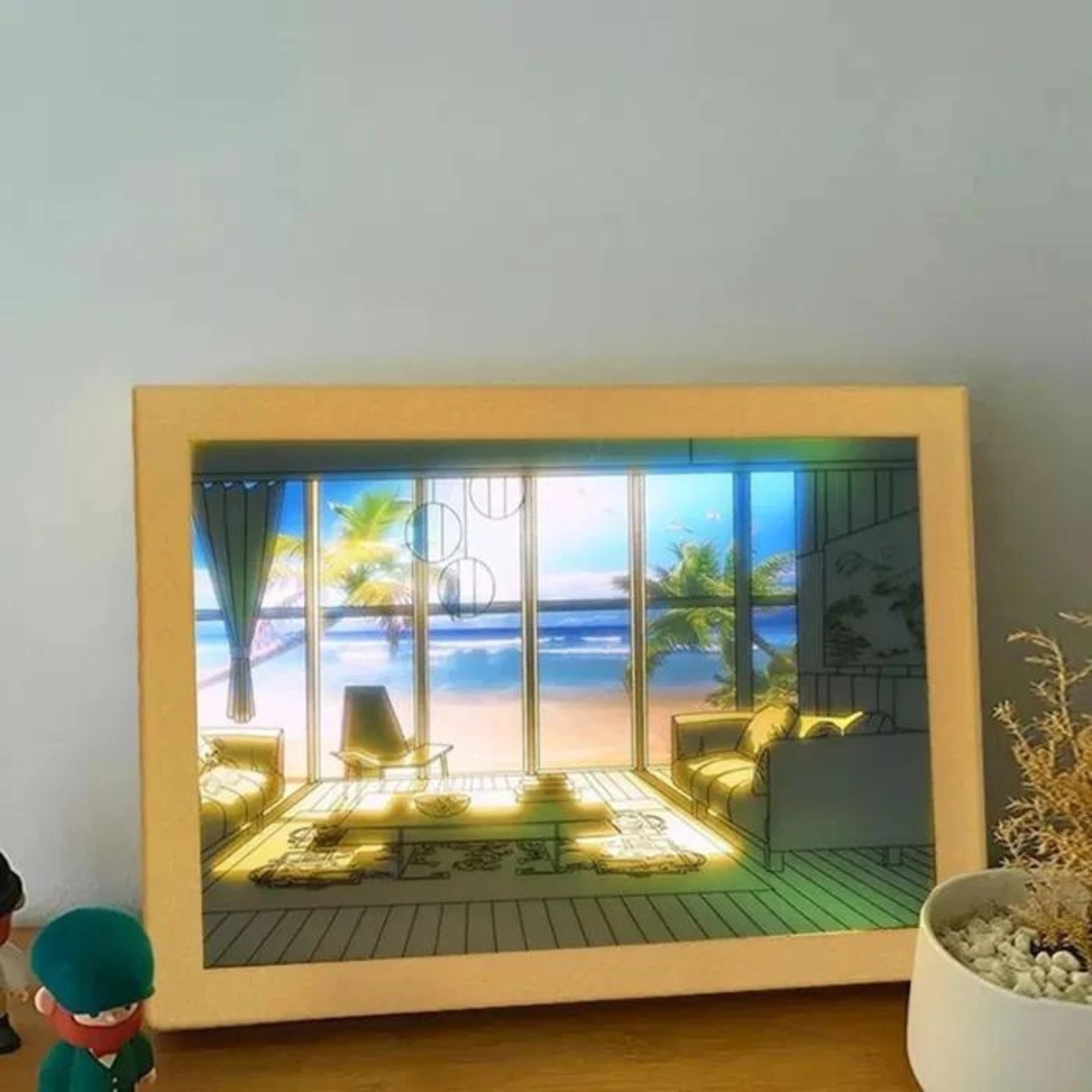 Картина светильник День и ночь купить