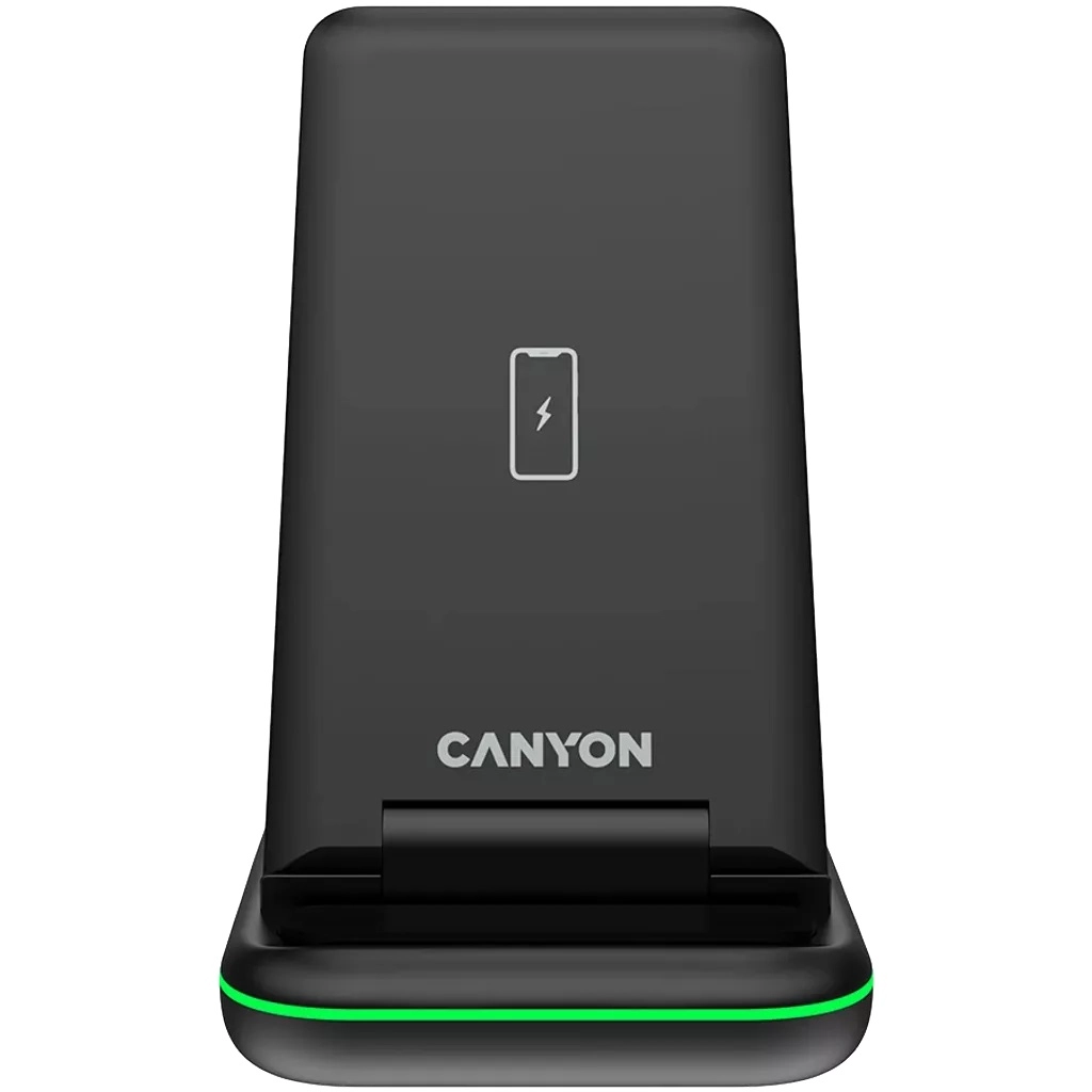 Беспроводное зарядное устройство Canyon WS-304 3 в 1 QI Black в Узбекистане