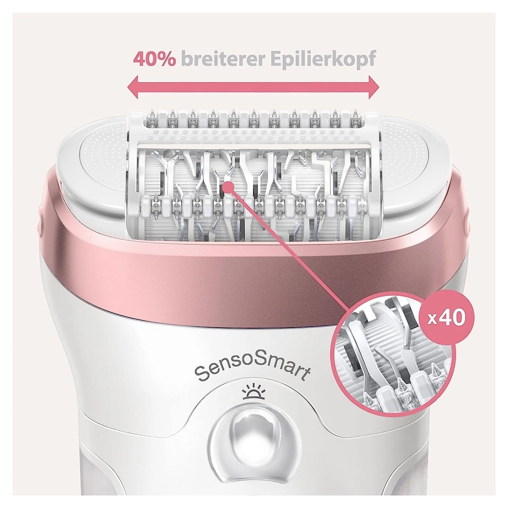 Эпилятор Braun Silk-epil 9 SensoSmart SES9855 - rasm №4 Эпилятор Braun Silk-epil 9 SensoSmart SES9855 O'zbekistonda