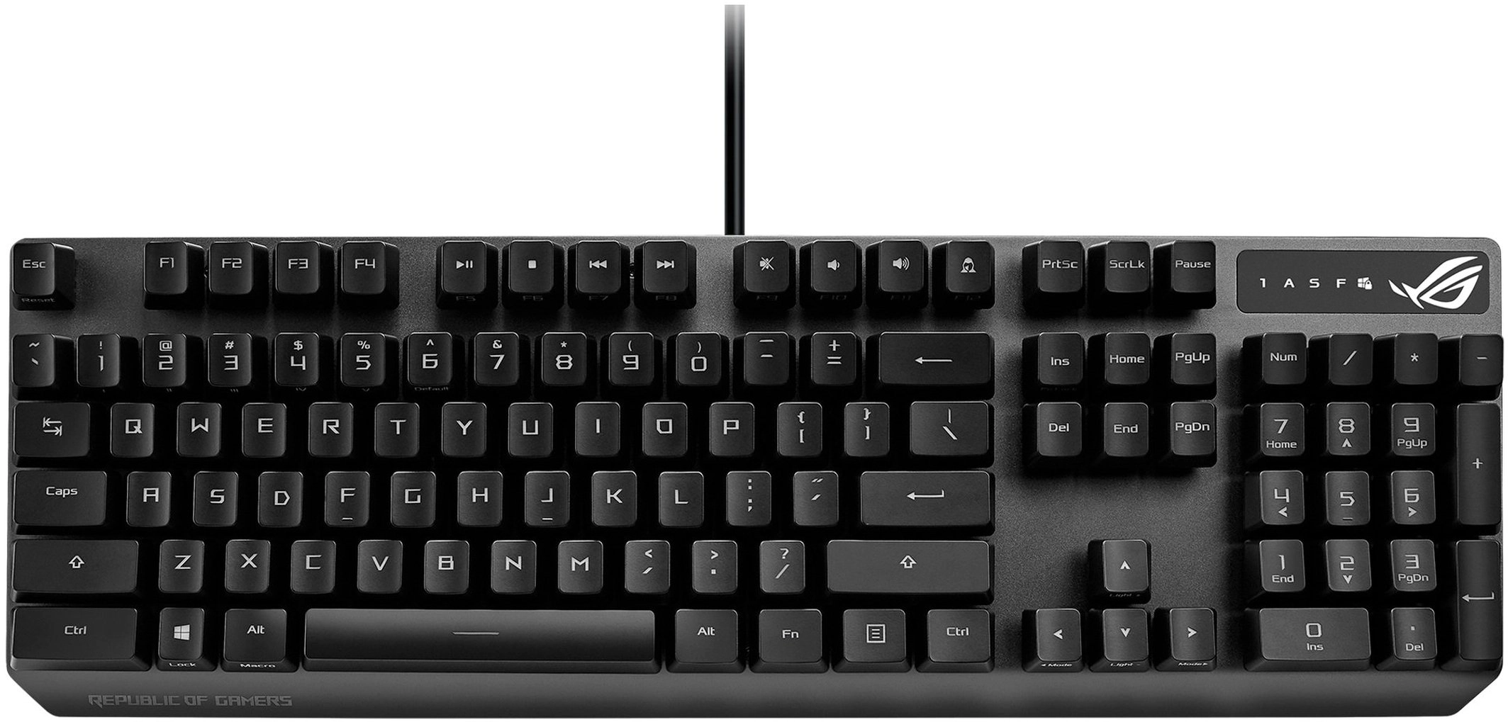 Клавиатура проводная Asus ROG Strix Scope RX Red USB Black - фото №4 Клавиатура проводная Asus ROG Strix Scope RX Red USB Black в Узбекистане