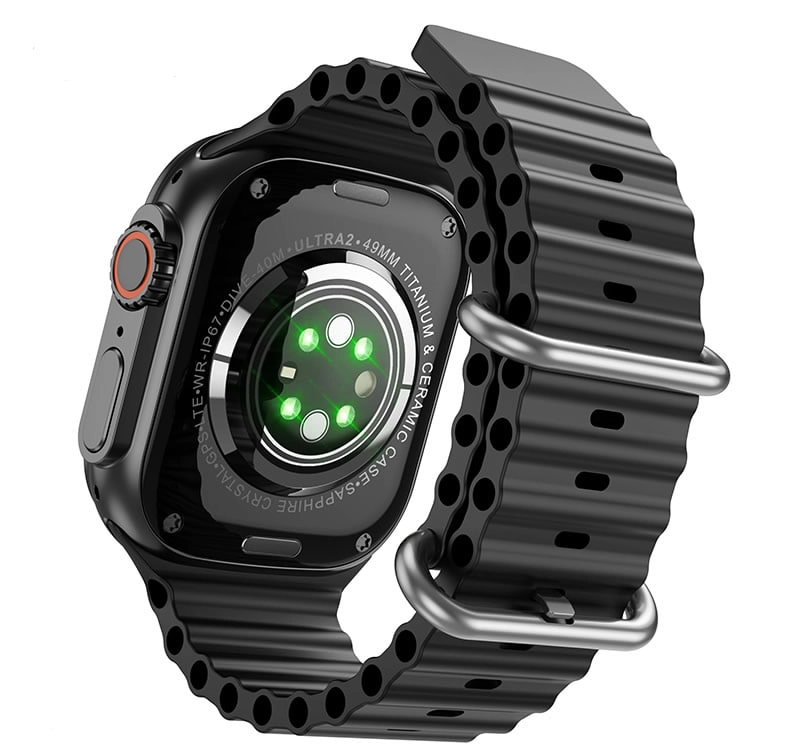 Hoco DY12 Ultra qora smart soat O'zbekistonda