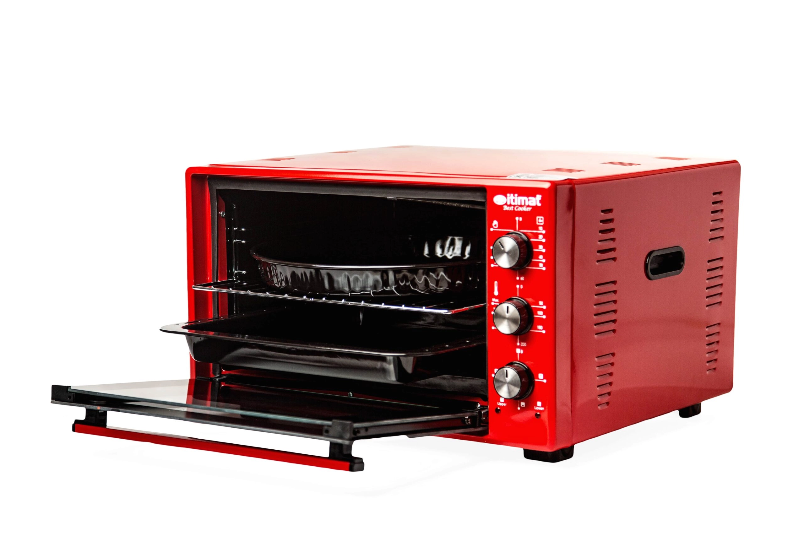 Мини-печь Itimat I-08 DTT (с двойным стеклом) 36L Красный в Узбекистане