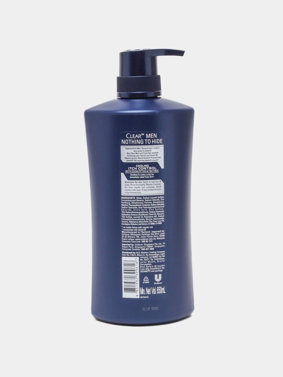 Clear MEN cooling itch control shampoo 650ml  shampuni O'zbekistonda