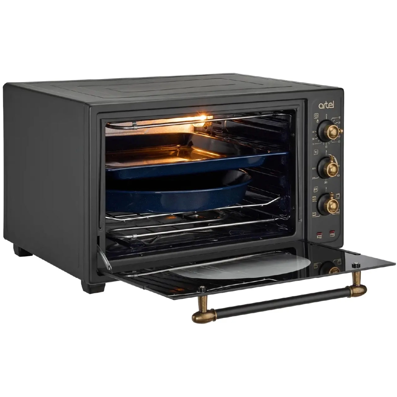 Artel MD-3618 Art-Retro Qora mini-pechi O'zbekistonda