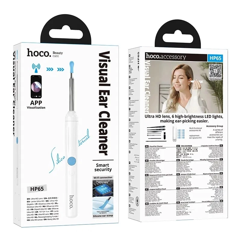 Hoco HP65 Wi‑Fi kamera bilan quloq tozalash trimmer O'zbekistonda