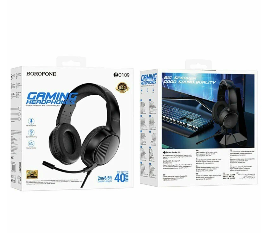 Наушники Borofone BO109 черный онлайн