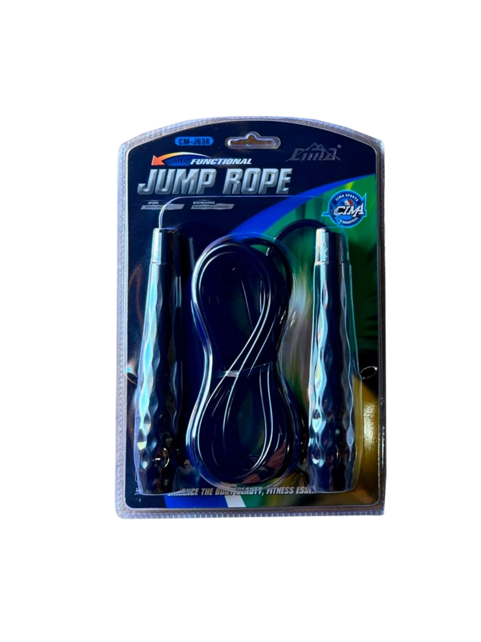"Jump Rope" J638 qora rangli tezkor skakalkasi sotib olish