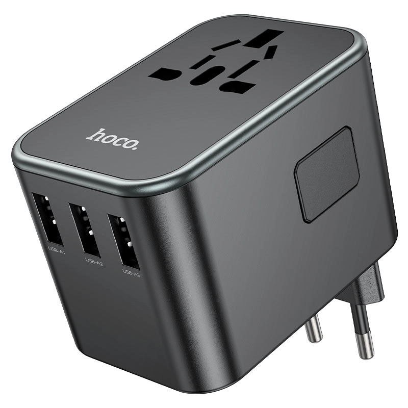 Hoco AC19 Universal Travel Adaptor zaryadlash qurilmasi - rasm №4 Hoco AC19 Universal Travel Adaptor zaryadlash qurilmasi O'zbekistonda