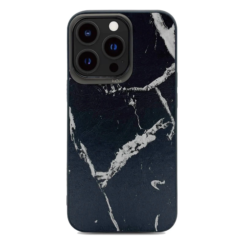 Чехол Kajsa Marble для iPhone 13 Pro, черный купить