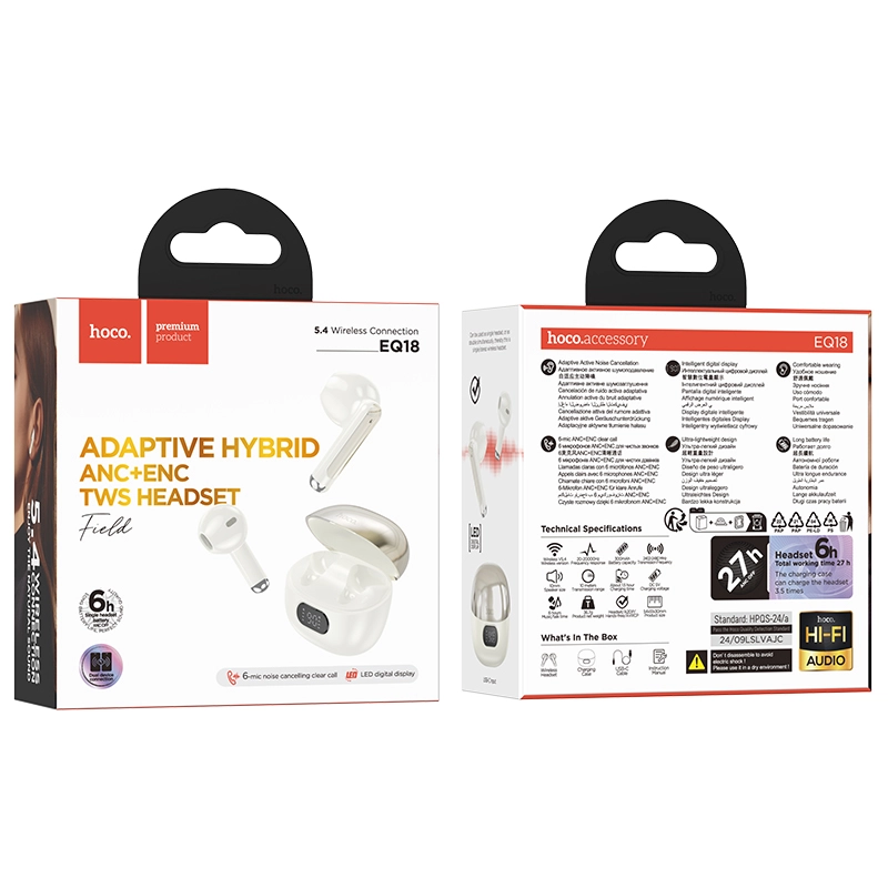 HOCO EQ18 qaymoqrang simsiz minigarnituralar onlayn