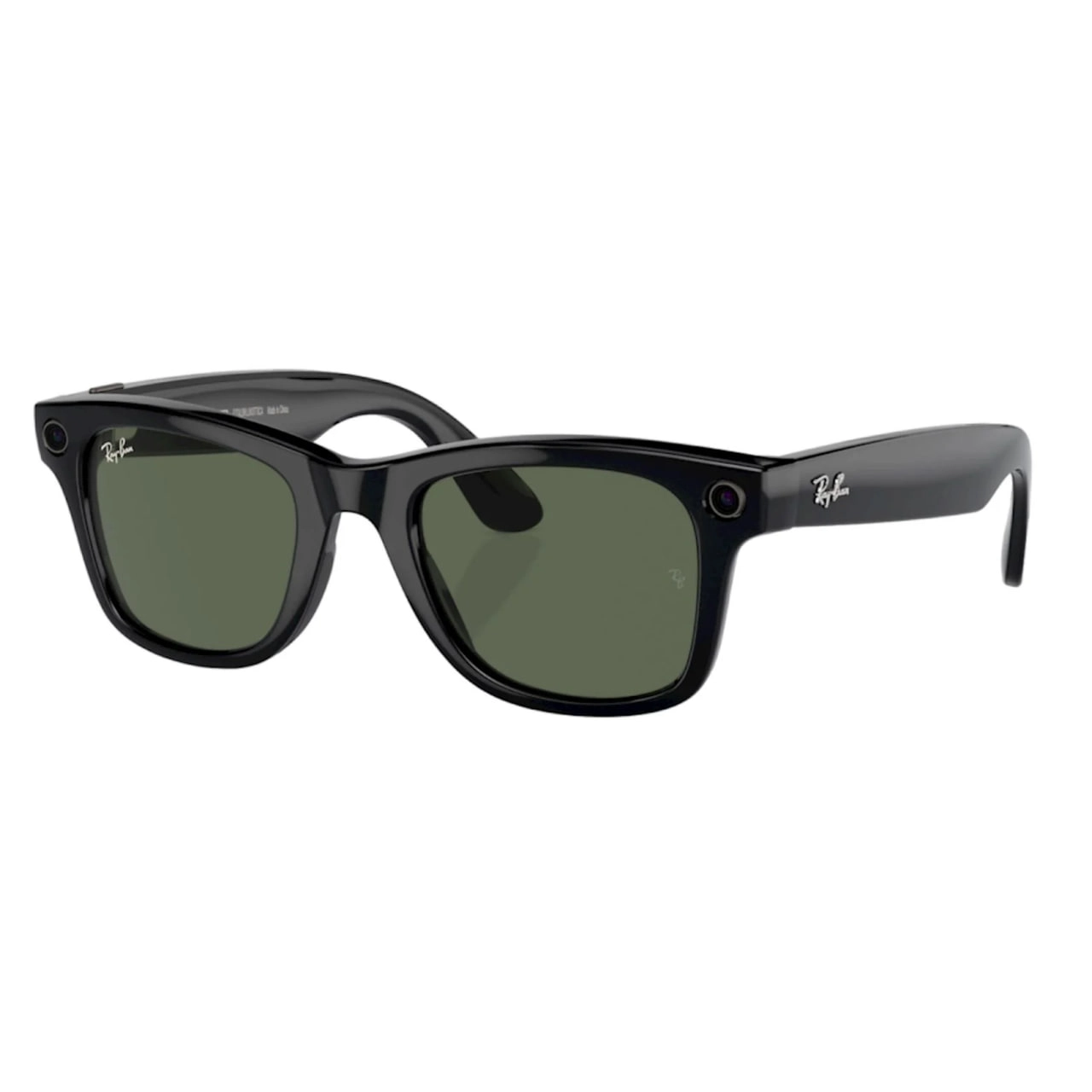 Ray-Ban Meta Wayfarer RW4012 (Gen 2) Shiny Black yashil linzali aqlli ko'zoynaklari sotib olish