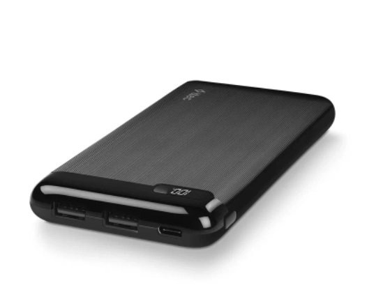 PowerSlim LCD USB-C/Micro USB 10000 mAh ttec Tashqi batareykasi arzon