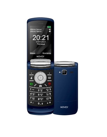 Novey A77 ko'k rangli Telefoni sotib olish