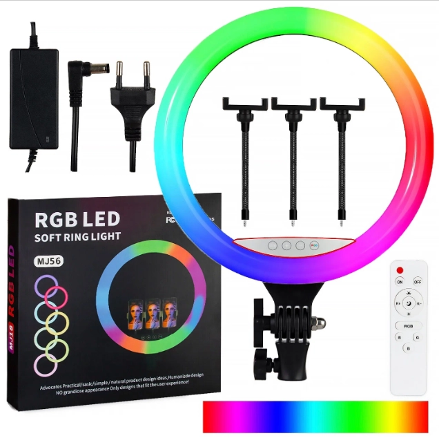 MJ18 RGB LED halqali chiroq sotib olish