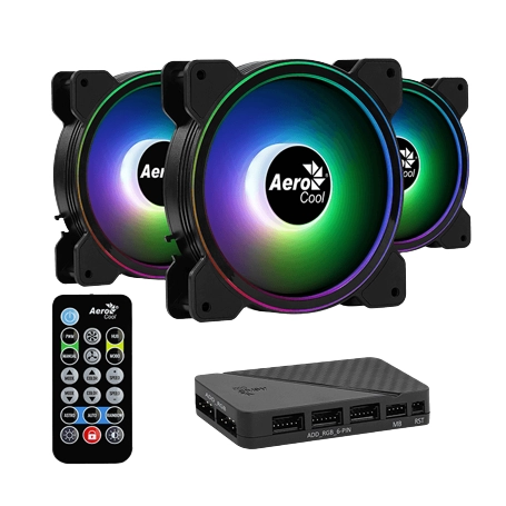 Вентилятор для корпуса Aerocool Saturn 12F ARGB Pro Black купить