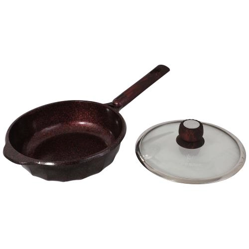 Kuydirmas qoplamali 24 sm Lifesmile chuqur tovasi (kulrang, och kulrang, to‘q qizil) arzon