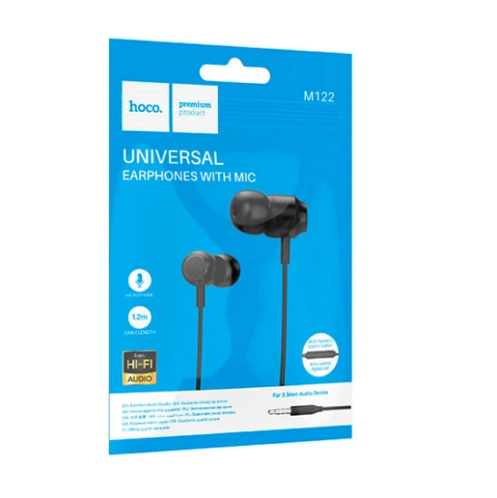 Наушники Hoco M122 3.5mm чёрные онлайн