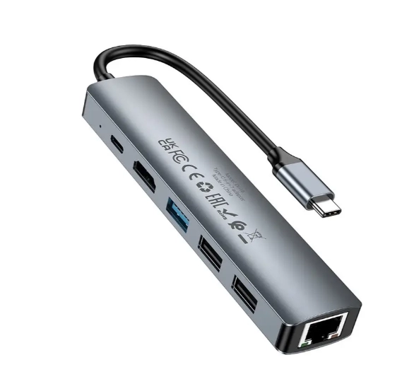 HUB-адаптер Hub Borofone DH16 Type-C онлайн