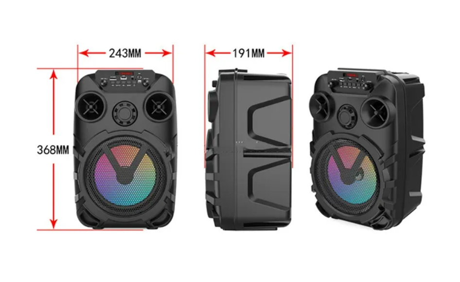 Sing-e ZQS8122 qora portativ kolonkasi + mikrofon O'zbekistonda