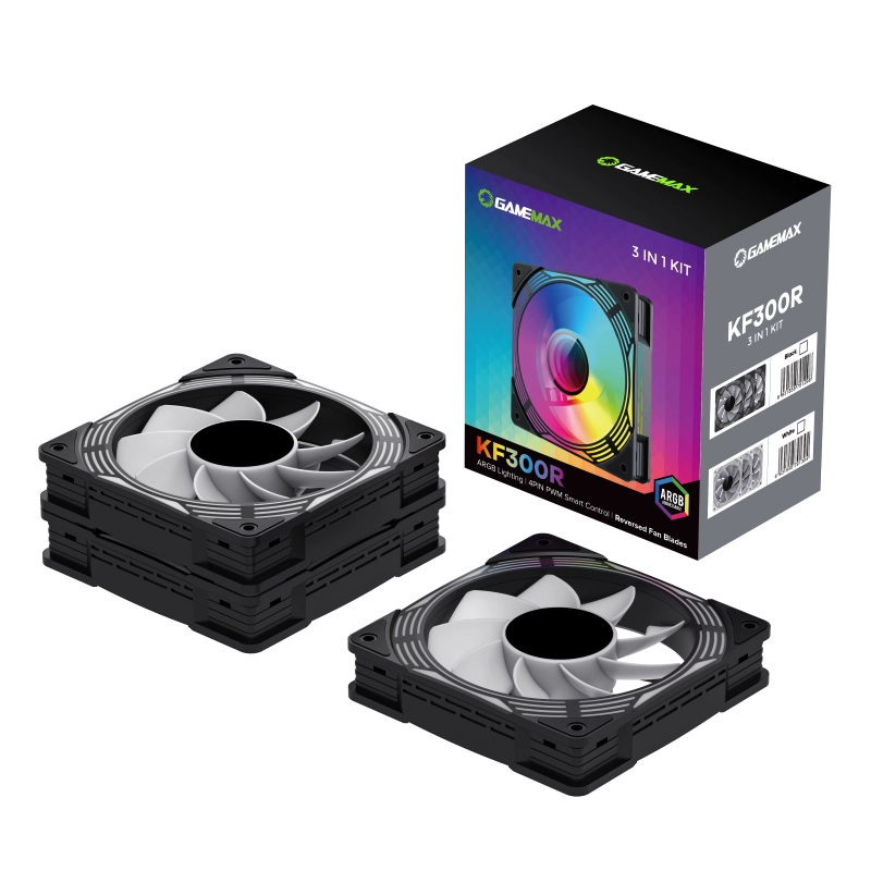 Korpus ventilyatori Gamemax KF300R, Black onlayn