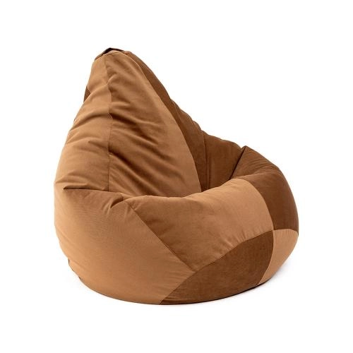 Бескаркасное кресло, груша "Биг" (Вельветлюкс) Коричневый купить