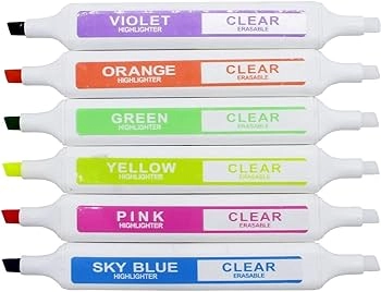 Matn belgilagich va yozuvni o'chirgich (6 dona) arzon