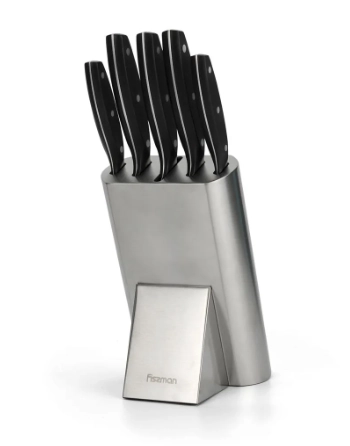 Набор ножей 6 пр. в нержавеющей подставке FISSMAN, 2695 недорого