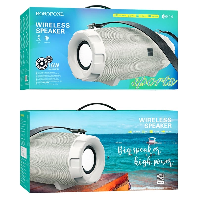 Borofone BR14 kulrang simsiz Bluetooth-kolonkasi O'zbekistonda