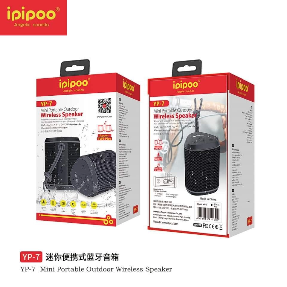 Беспроводная колонка ipipoo YP7 чёрный онлайн