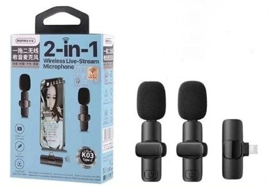 Petlichka Remax K03 lightning simsiz mikrofon arzon