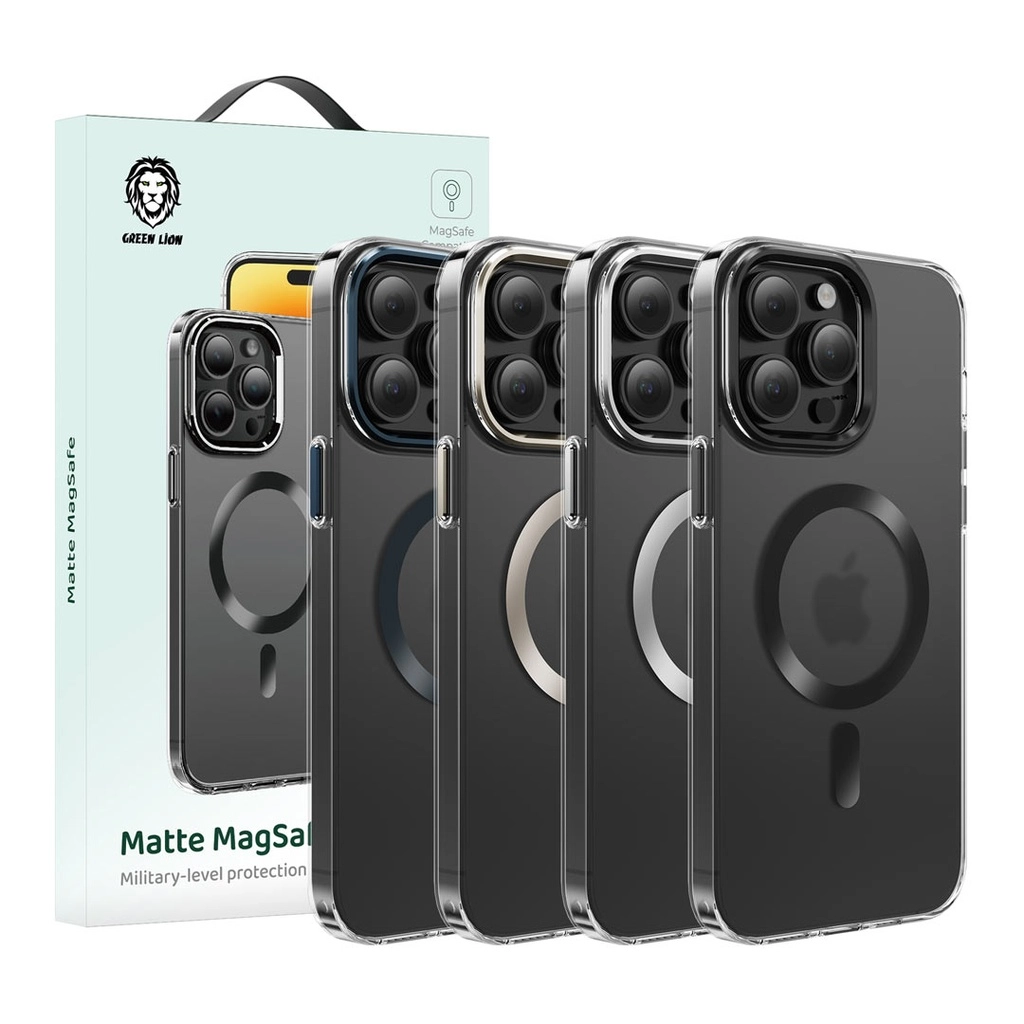 Чехол Green Lion Matte MagSafe для iPhone 15 Pro max черный - фото №6 Чехол Green Lion Matte MagSafe для iPhone 15 Pro max черный рассрочка