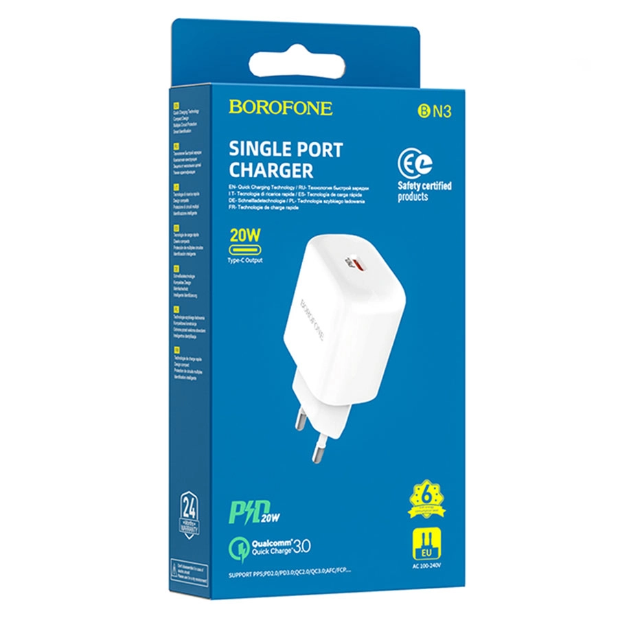 Borofone BN3 30W oq zaryadlash qurilmasi narxi