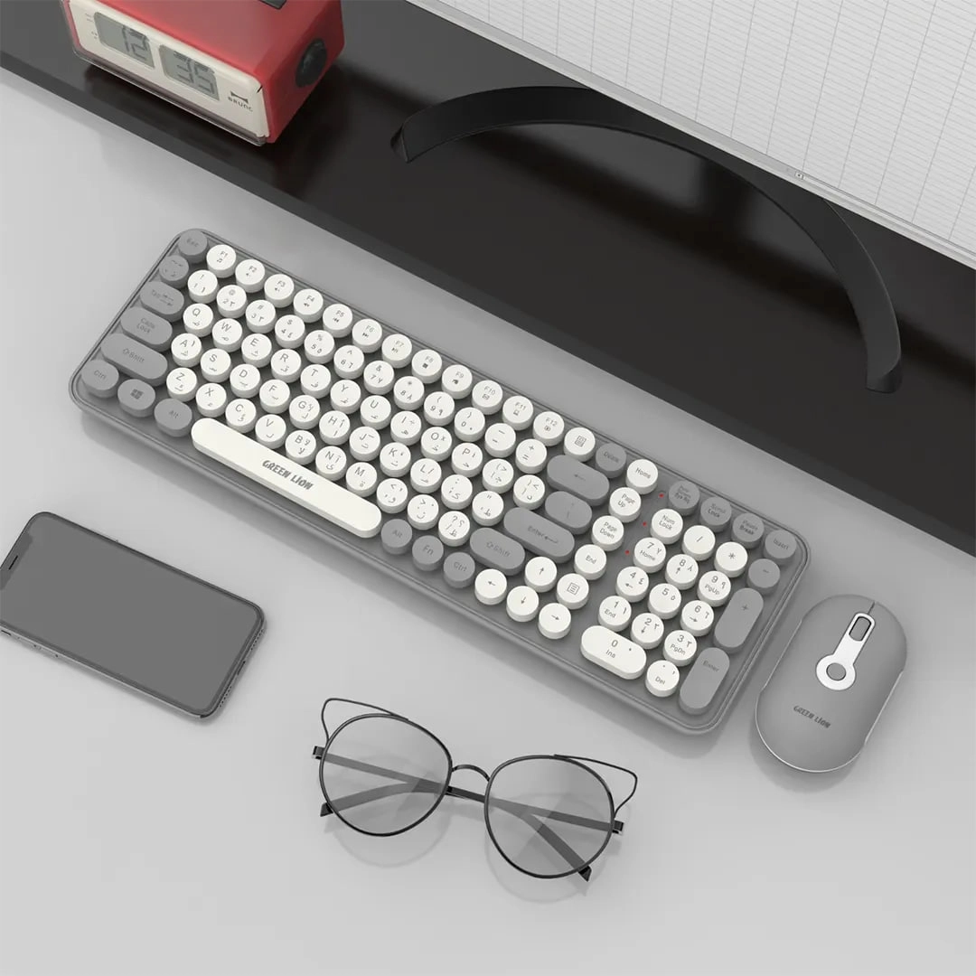 Green Lion GKM-300 Wireless Keyboard And Mouse simsiz klaviaturasi - rasm №3 Green Lion GKM-300 Wireless Keyboard And Mouse simsiz klaviaturasi arzon