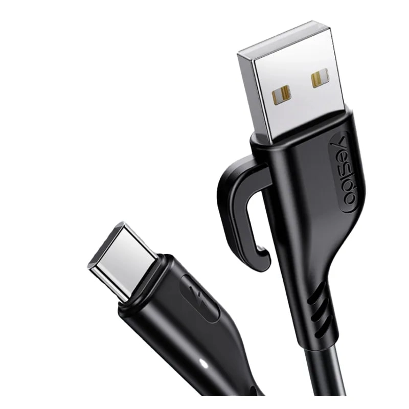 Yesido CA105 Type-C qora kabeli arzon
