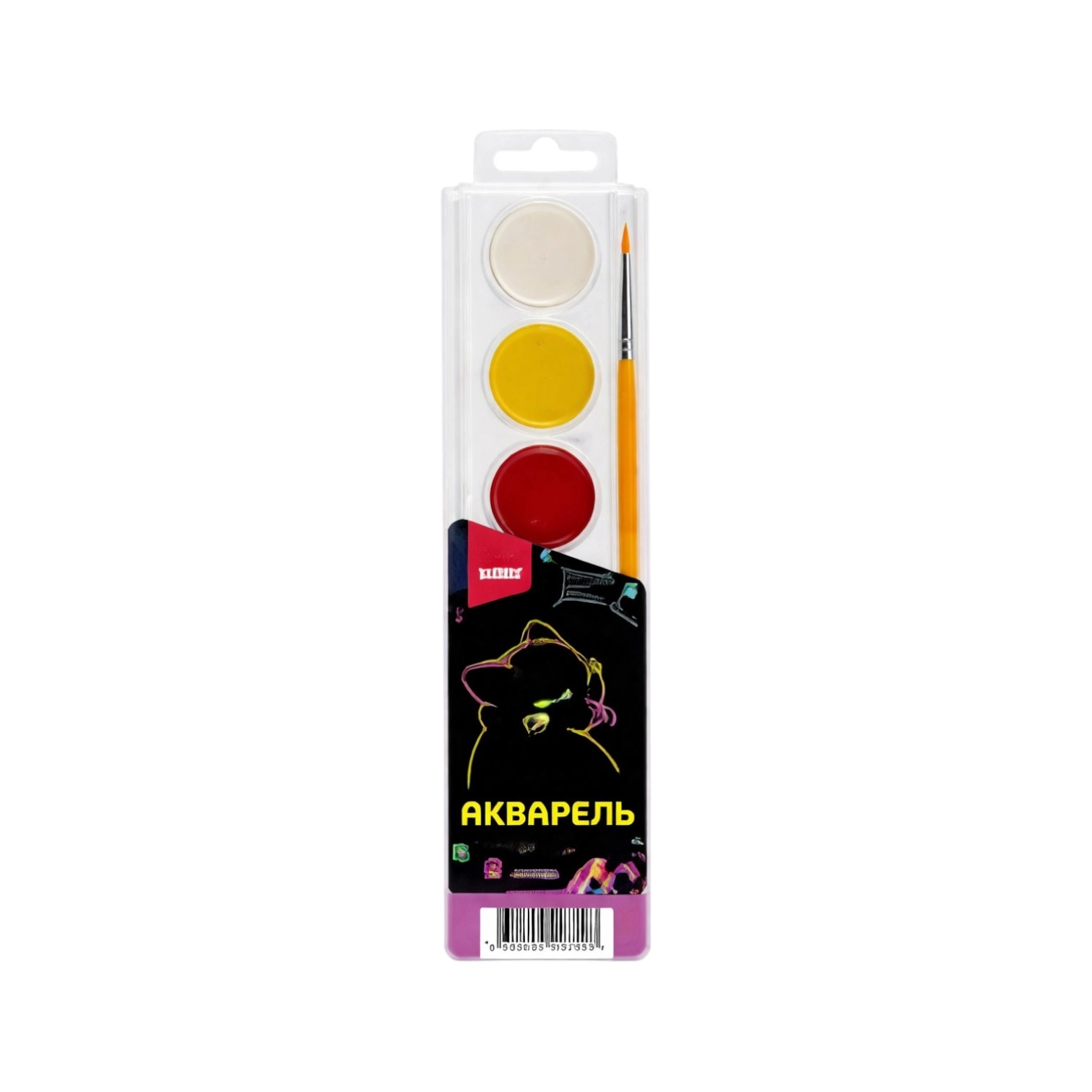 Акварельная краска Киберкотики 6 цветов Аквб-001 купить