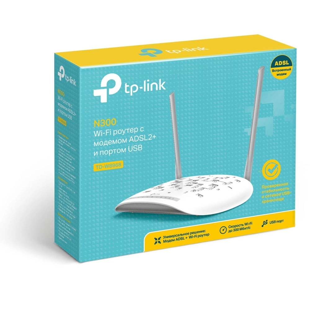 Wi-Fi роутер TP-LINK TD-W8968 (ADSL) цена