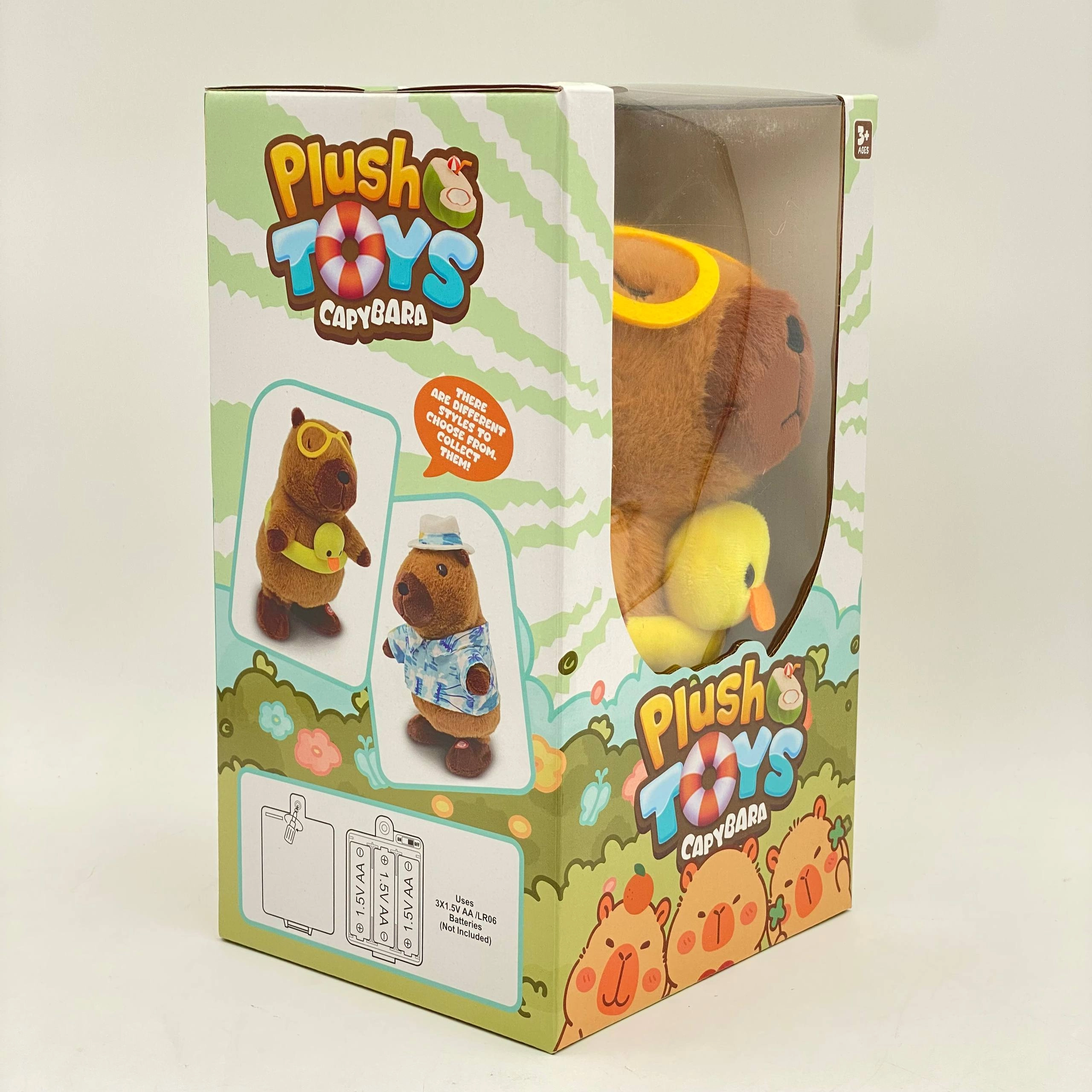 Plush Toys CapyBara intreaktiv musiqali yumshoq o'yinchoq (ko&lsquo;zoynak bilan) O'zbekistonda