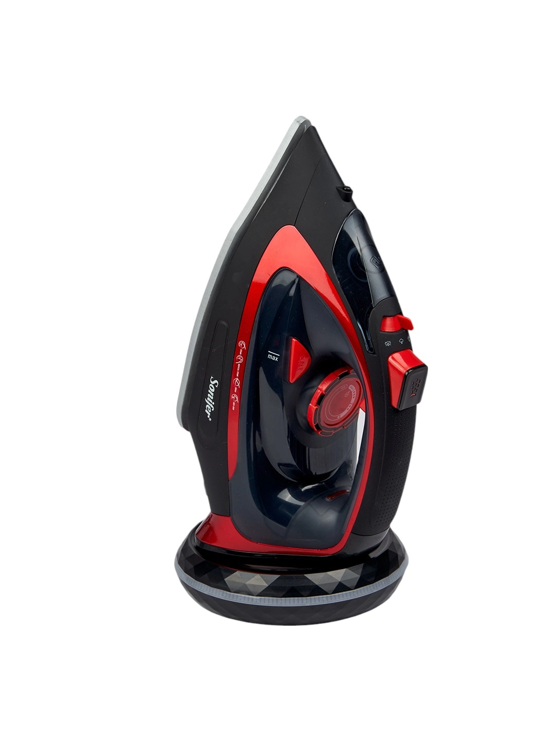 Bug' generatori bilan simsiz elektr dazmol Sonifer SF-9067 qizil rangli sotib olish