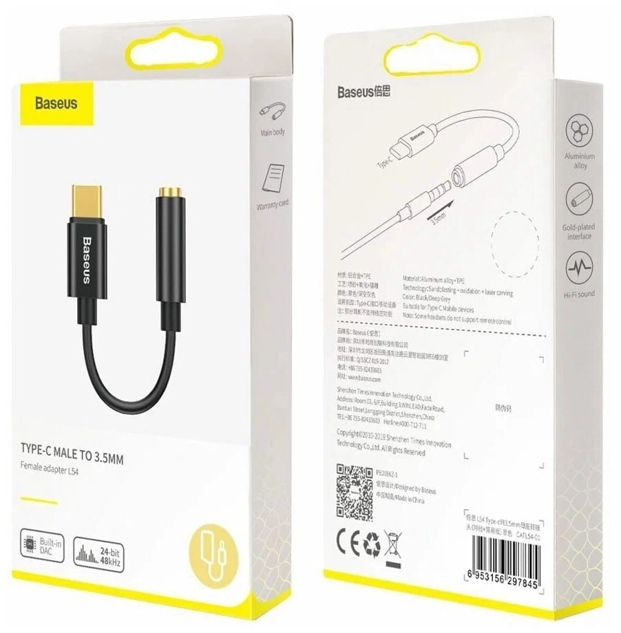 Baseus CATL54 qora perexodnigi onlayn