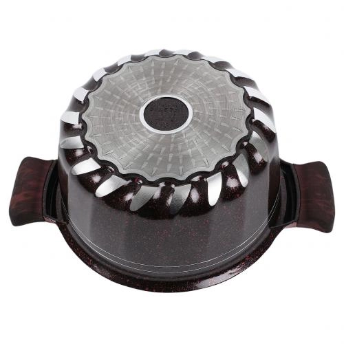 Granit qoplamali, 32 sm Lifesmile kastryuli (qora, kulrang, to‘q qizil) yetkazib berish