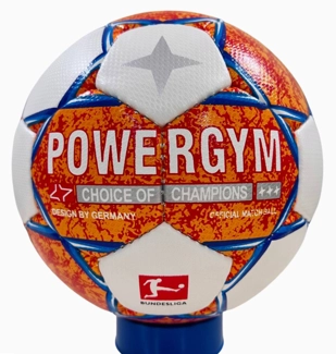 Футбольный мяч PowerGym, сине-оранжевый купить