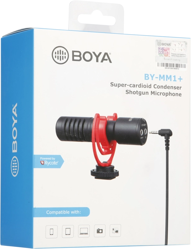 Накамерный микрофон BOYA BY-MM1+ , Black характеристики