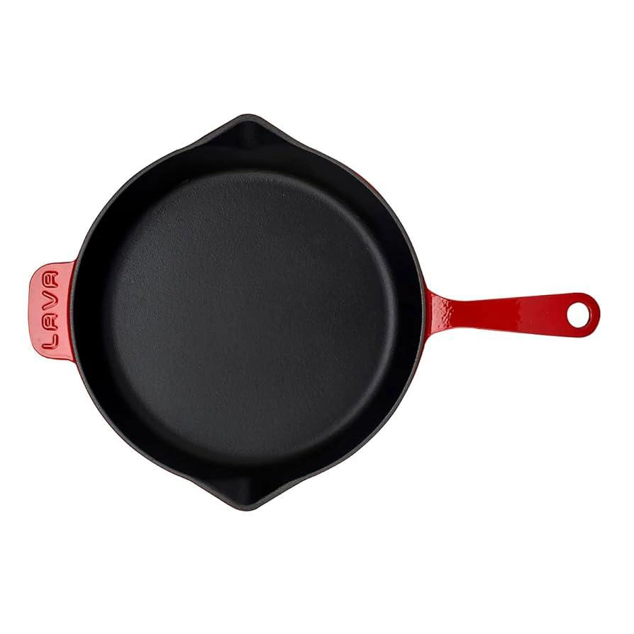 Сковорода без крышки Lava 28 см красный недорого