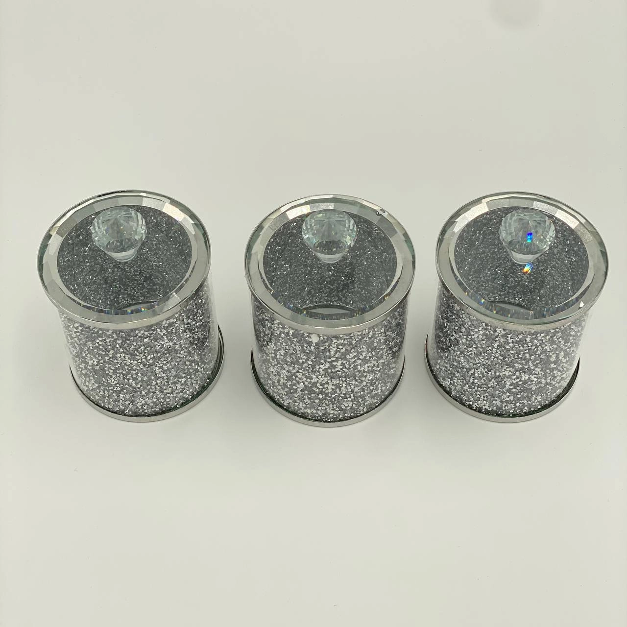 Стеклянная банка для хранения сыпучих с крышкой Tea, Sugar, Coffee (3 шт) серый недорого