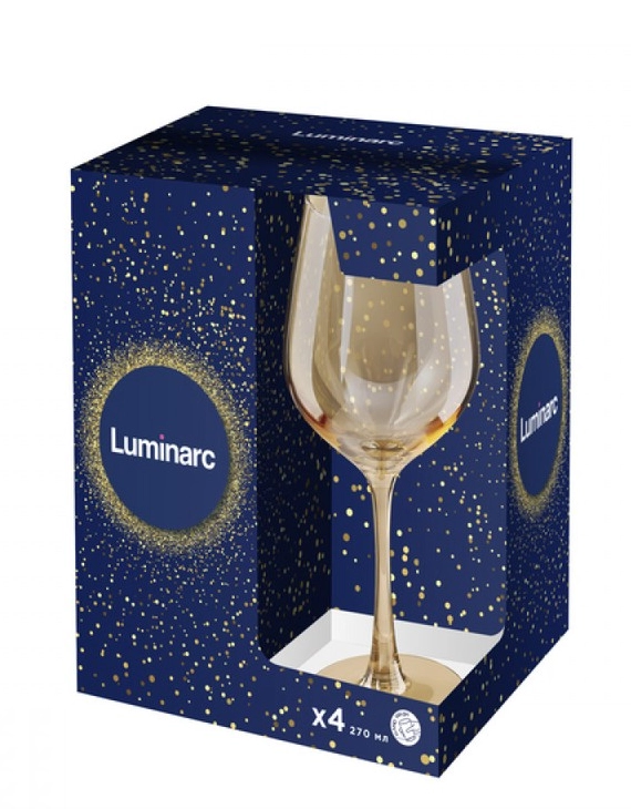 Набор бокалов Luminarc Golden Honey 270 мл 4 шт (P9306) в Узбекистане