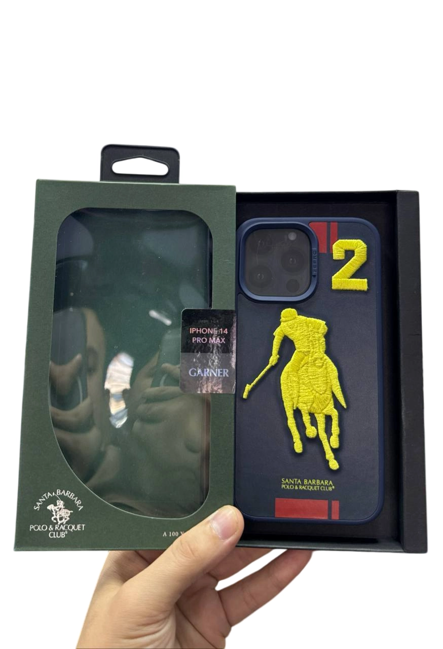 Чехол с вышивкой "GARNER" Santa Barbara Polo для iPhone 14 Pro max купить