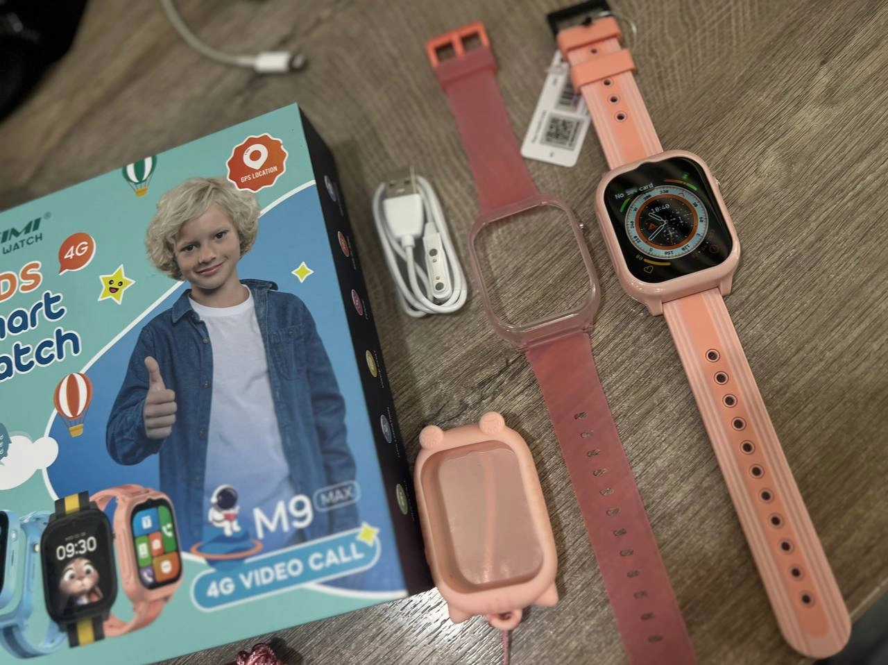 Детские Смарт часы Meimi M9 Max розовый купить