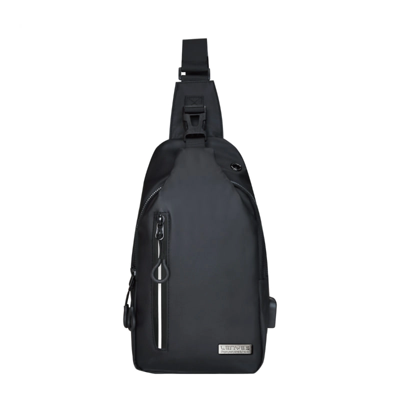 LENYES Tatum Crossbody Bag LB525 qora yelkali sumkasi sotib olish