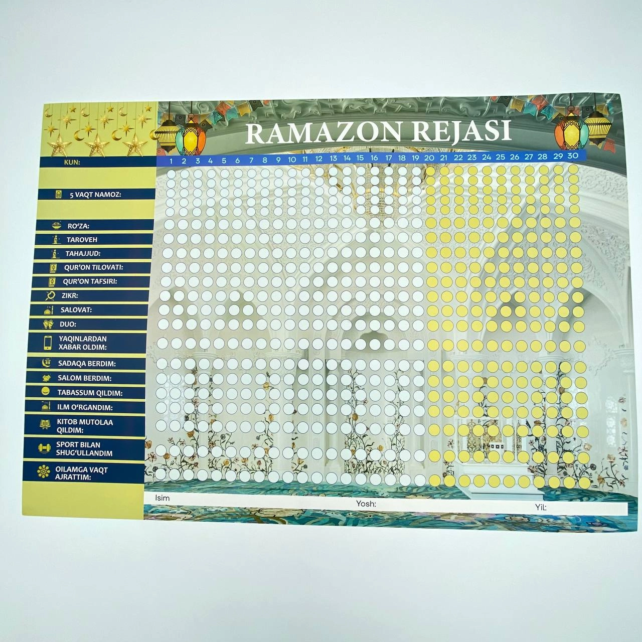 Ramazon rejasi kalendari (70x49 sm) sotib olish